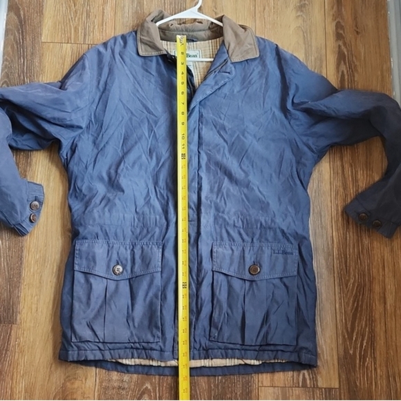 L.L. Bean Blue Polyester Nylon Coat Jacket - Picture 14 of 14